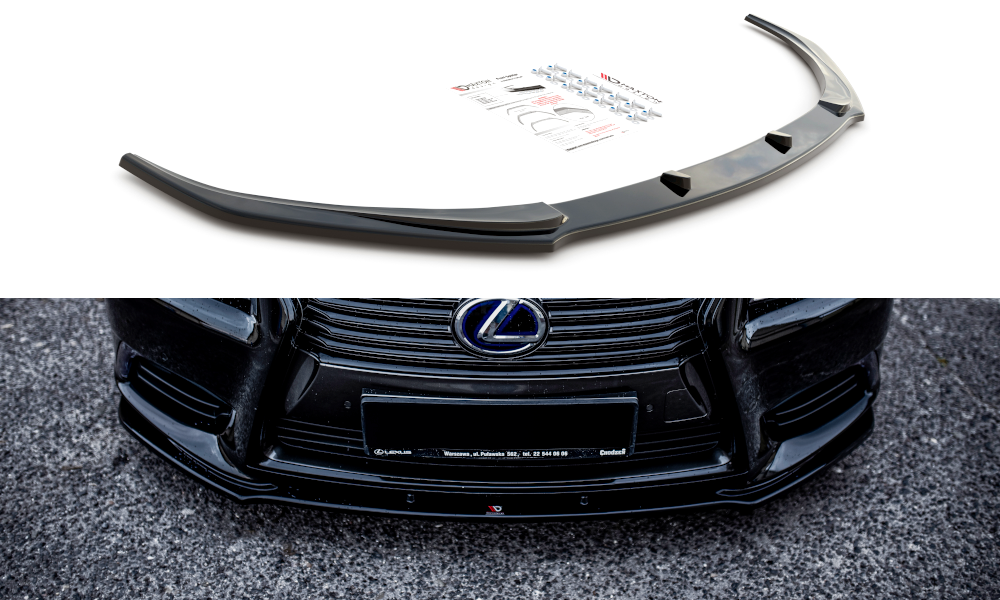 Image of Front Splitter Lexus LS MK4 Facelift - Gloss Black