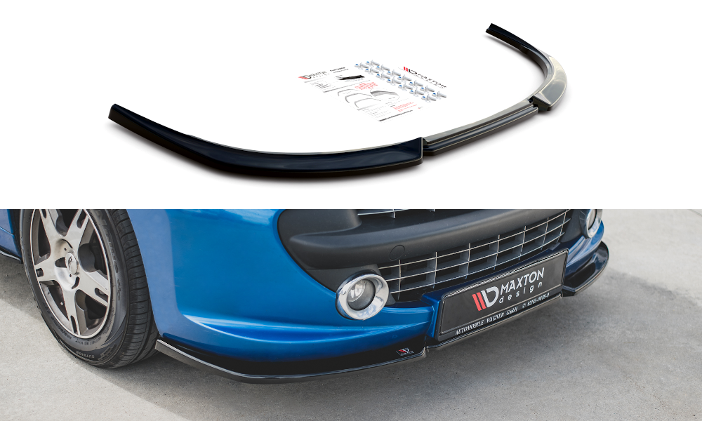 Image of Front Splitter Peugeot 207 Sport - Gloss Black