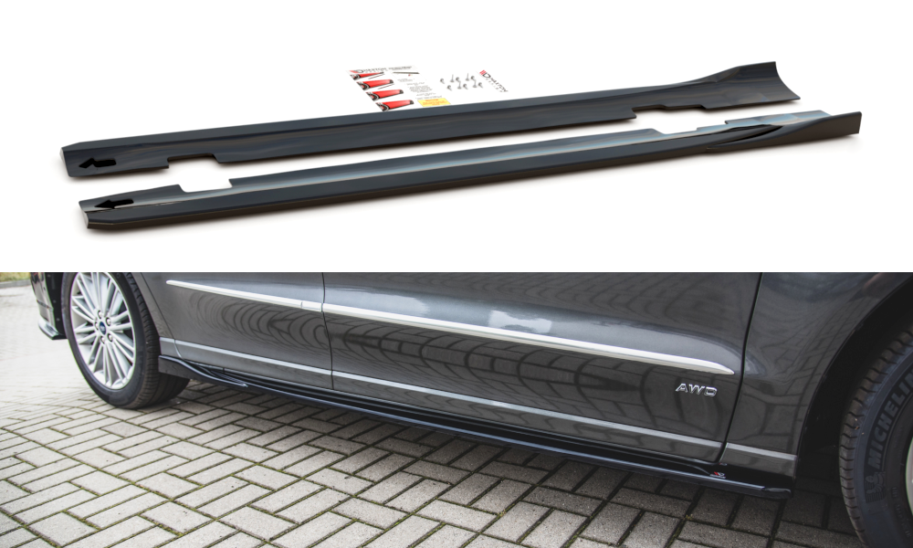 Image of Zijskirts Diffusers Ford S-Max MK2 Facelift - Gestructureerd