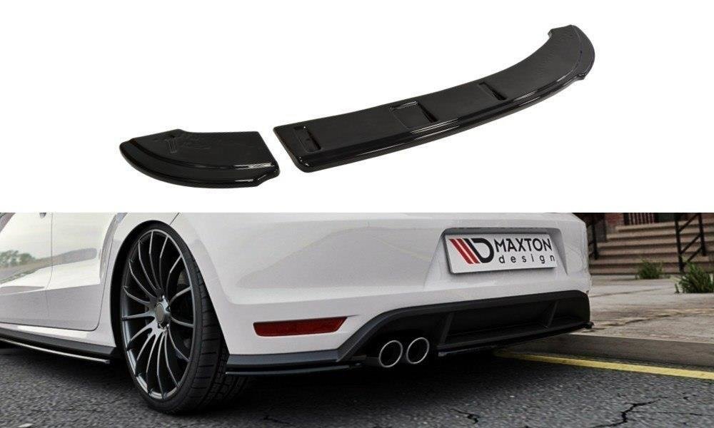 Image of Rear Splitter VW Polo MK5 GTi Facelift - Gloss Black