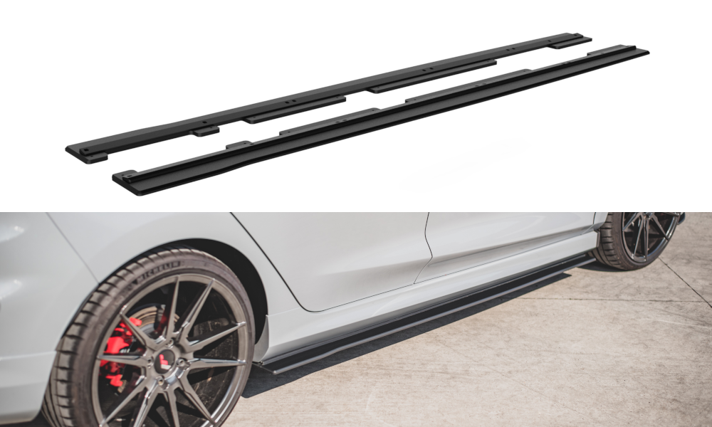 Image of Zijskirts Diffusers Ford Fiesta MK8 St/ST-Line-Red Line
