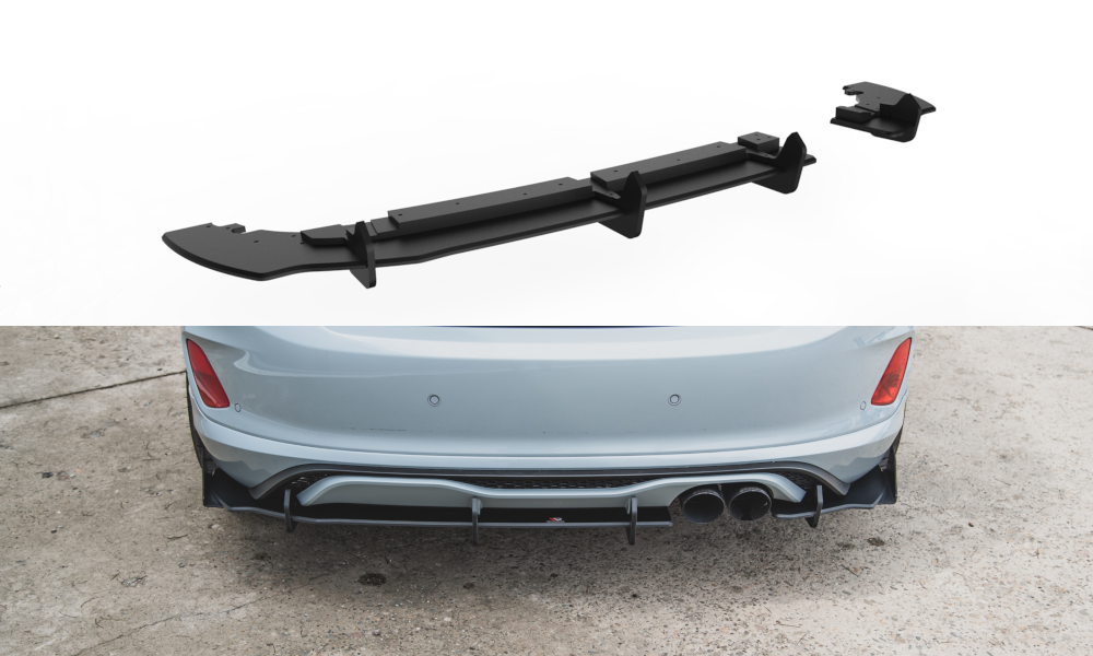 Image of Racing Durability Achterspoiler Ford Fiesta MK8 St - Rode lijn