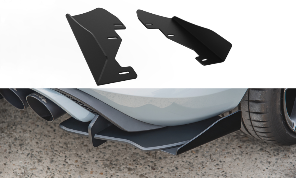 Image of Zijkleppen Ford Fiesta MK8 St - Glanzend Zwart