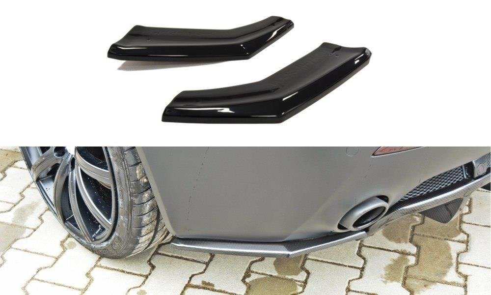 Image of Rear Side Splitters Aston Martin V8 Vantage - Gloss Black
