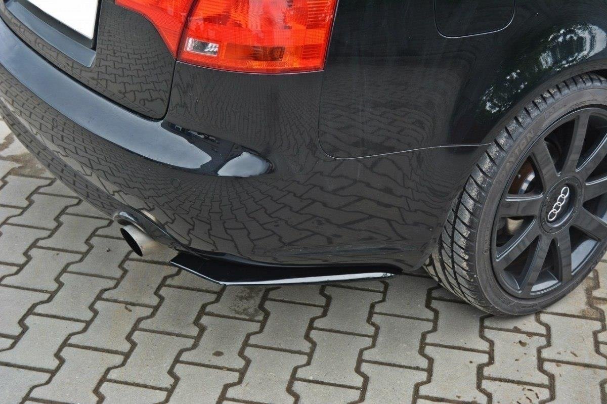 Image of Rear Side Splitters Audi A4 B7 - Gloss Black