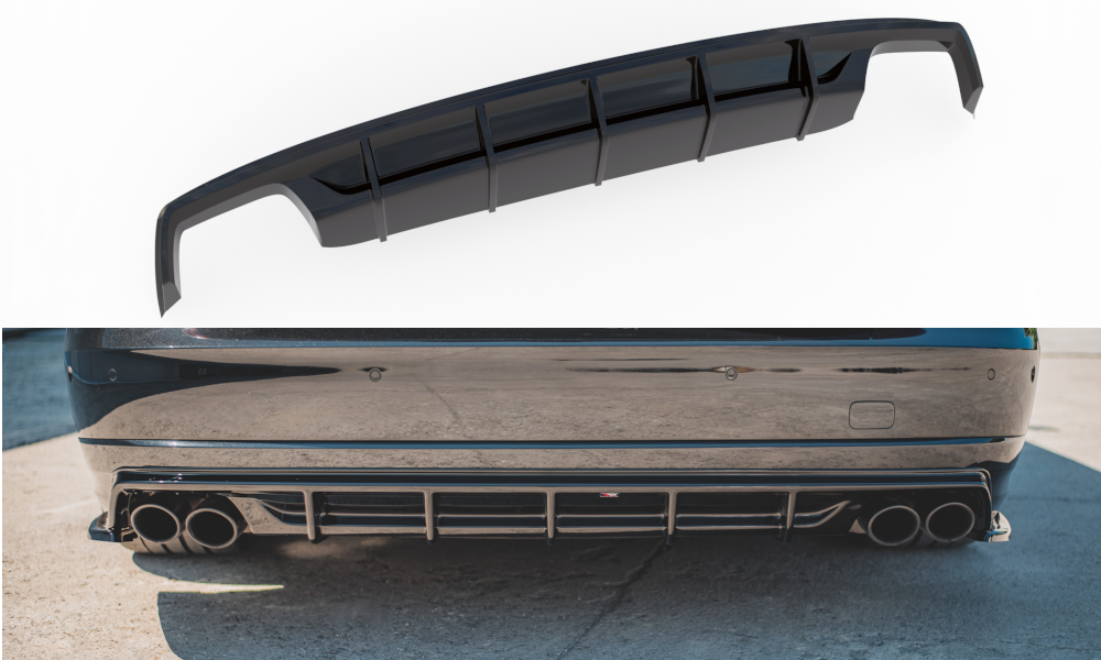 Image of Rear Valance Audi S8 D4 Facelift - Gloss Black