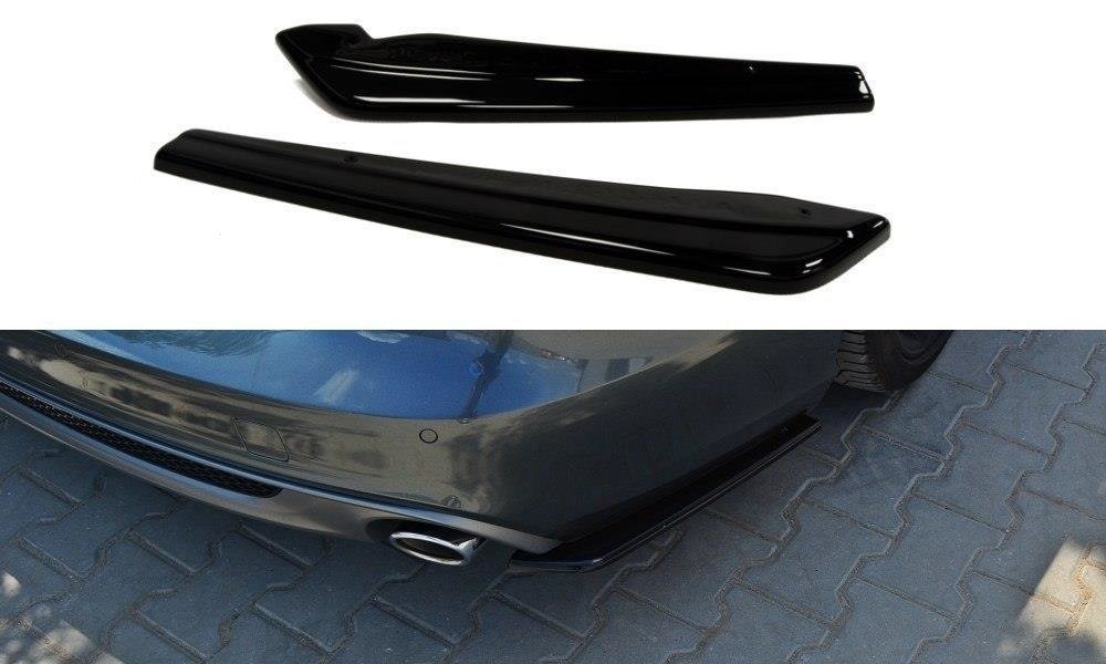 Image of Rear Side Splitters Audi A6 C7 S-Line Avant - Gloss Black