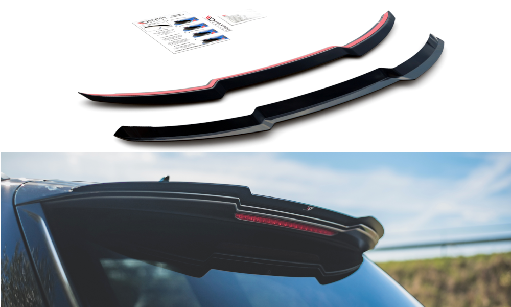 Image of Spoiler Cap Audi SQ7 / Q7 S-Line MK. 2 - Gloss Black