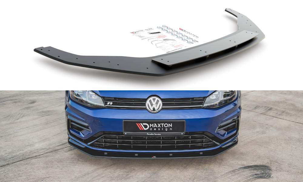 Image of Racing Durability Splitter VW Golf 7 R / R-Line Facelift-Bla