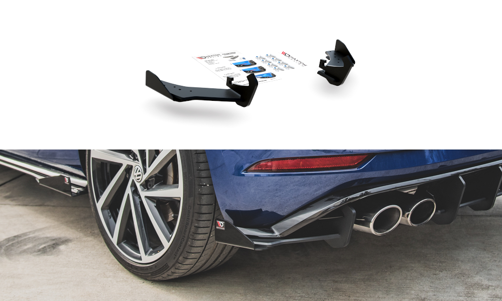 Image of Racing Durability Side Splitters+Flaps VW Golf 7 R Facelift- V2