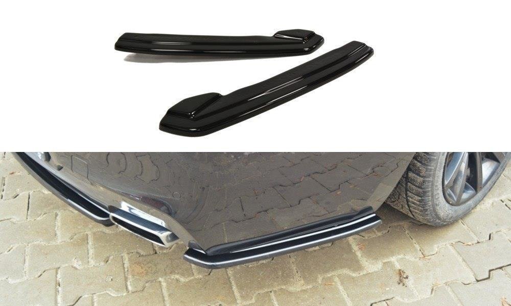 Image of Rear Side Splitters For BMW 6 Gran CoupÃ© Mpack - Gloss Black