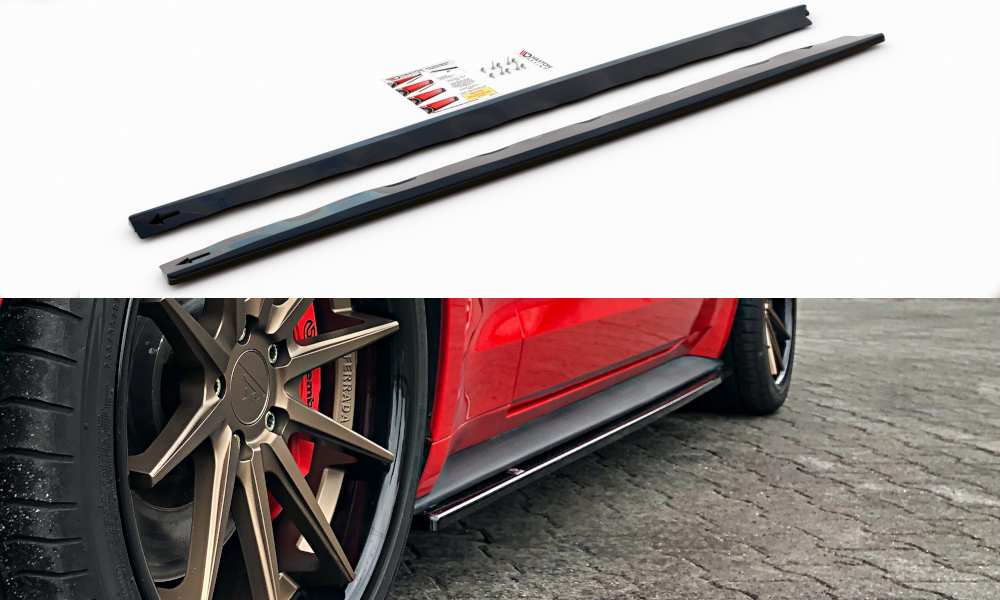 Image of Side Skirts Diffusers Ford Mustang MK. 6 Facelift-GB
