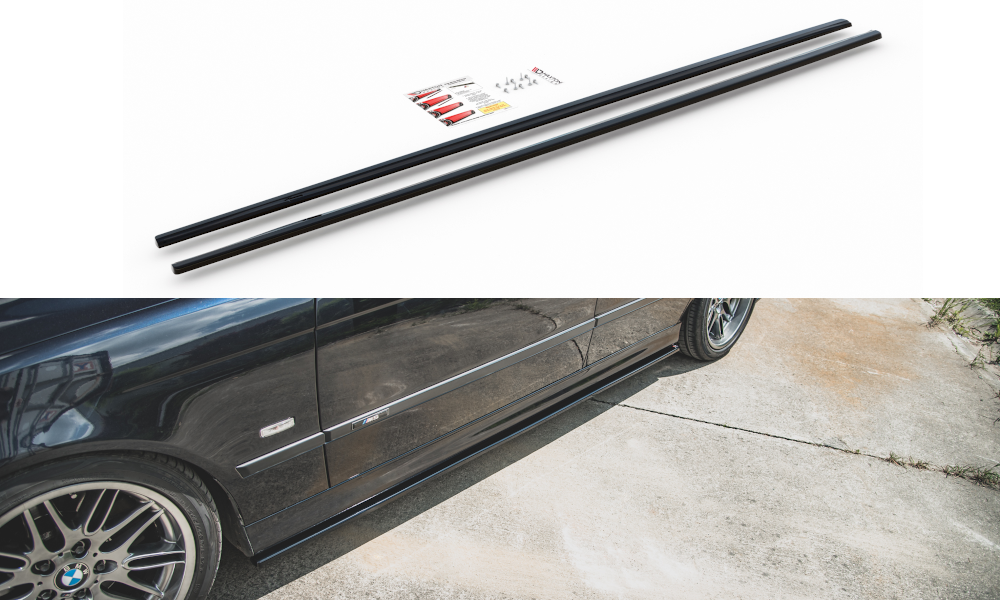 Image of Side Skirts Diffusers BMW M5 E39 - Gloss Black