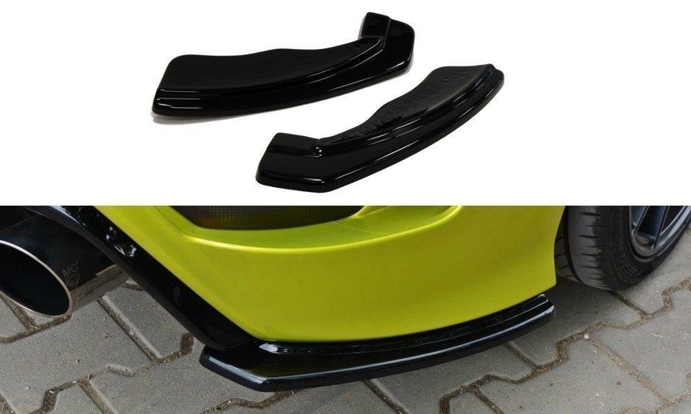 Image of Rear Side Splitters Ford Focus RS MK2 - Gloss Black