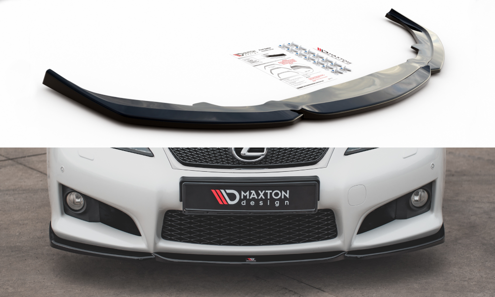 Image of Front Splitter V.2 Lexus Is F MK2 - Gloss Black