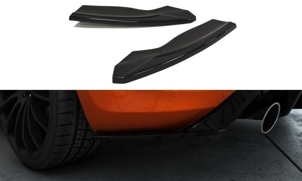 Image of Rear Side Splitters V.2 Ford Focus ST MK2 FL - Gloss Black