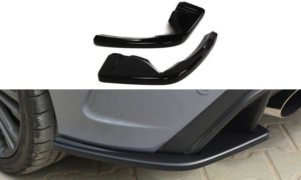 Image of Rear Side Splitters Ford Focus RS MK3 - Gloss Black