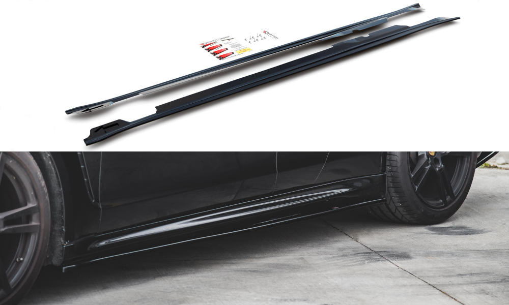 Image of Side Skirts Diffusers V.2 Porsche Panamera Turbo 970 Fl-GB