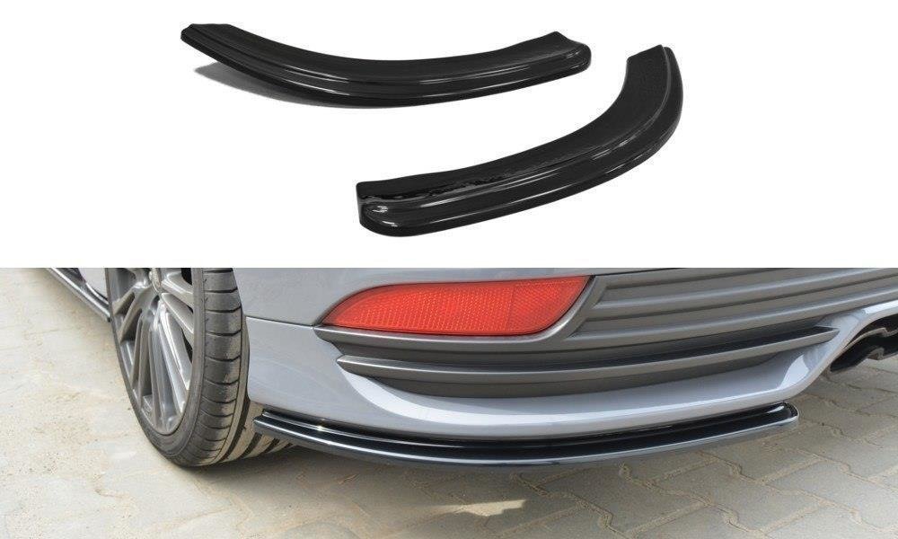 Image of Rear Side Splitters Ford Focus ST MK3 FL - Gloss Black