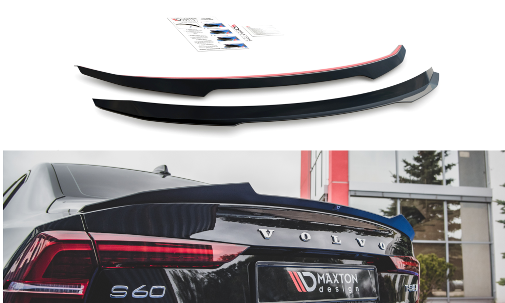 Image of Spoiler Cap Volvo S60 R-Design MK3 - Gloss Black