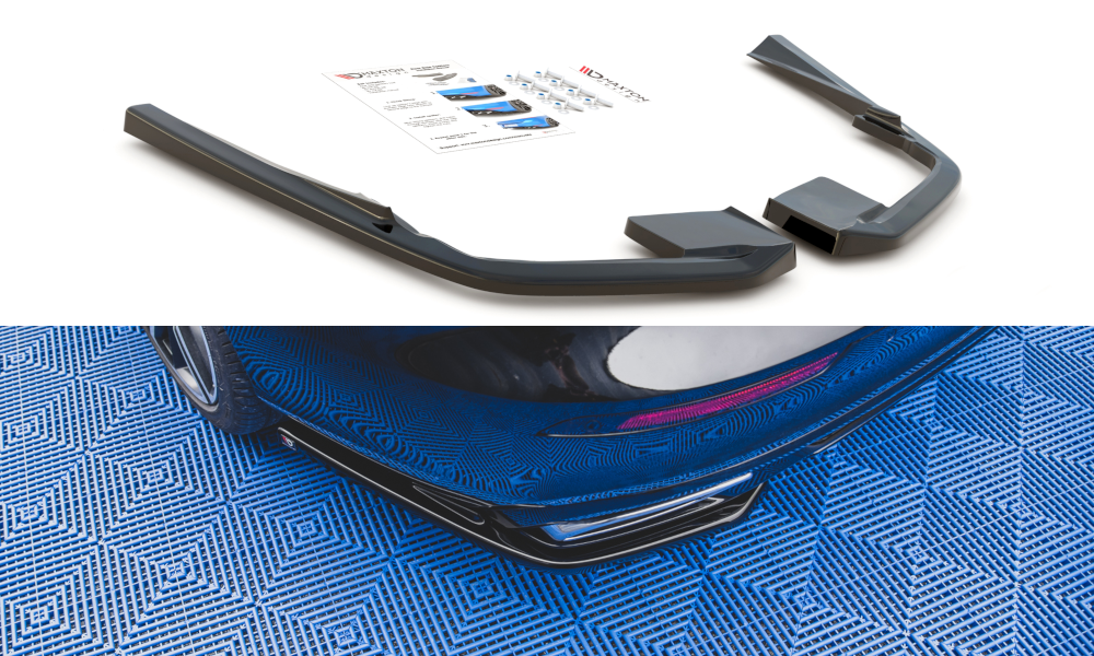 Image of Rear Side Splitters Volvo S60/V60 R-Design MK3 - Gloss Black