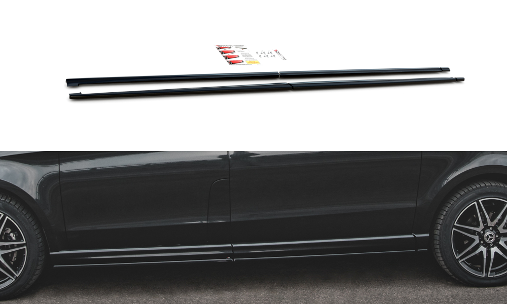 Image of Side Skirts Diffusers Merc-Benz V-CLass Long AMG-Line W447 F