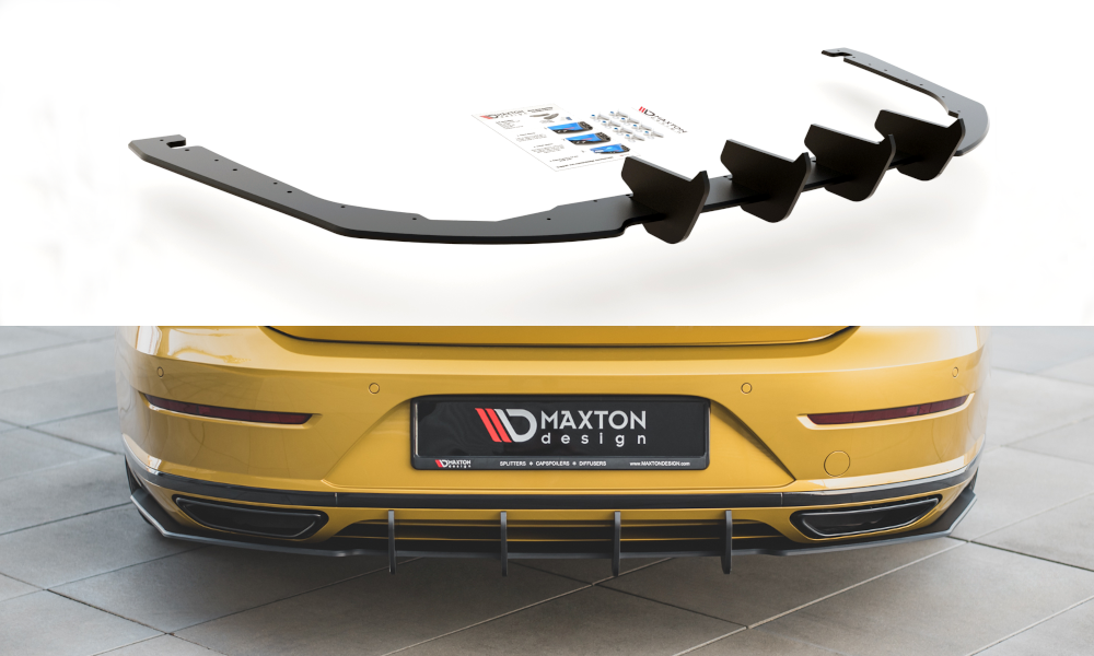 Image of Racing Durability Rear Valance Volkswagen Arteon R-Line-Blac
