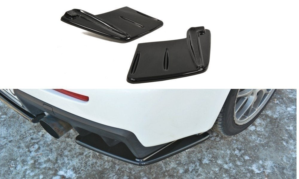 Image of Rear Side Splitters Mitsubishi Lancer Evo X - Gloss Black