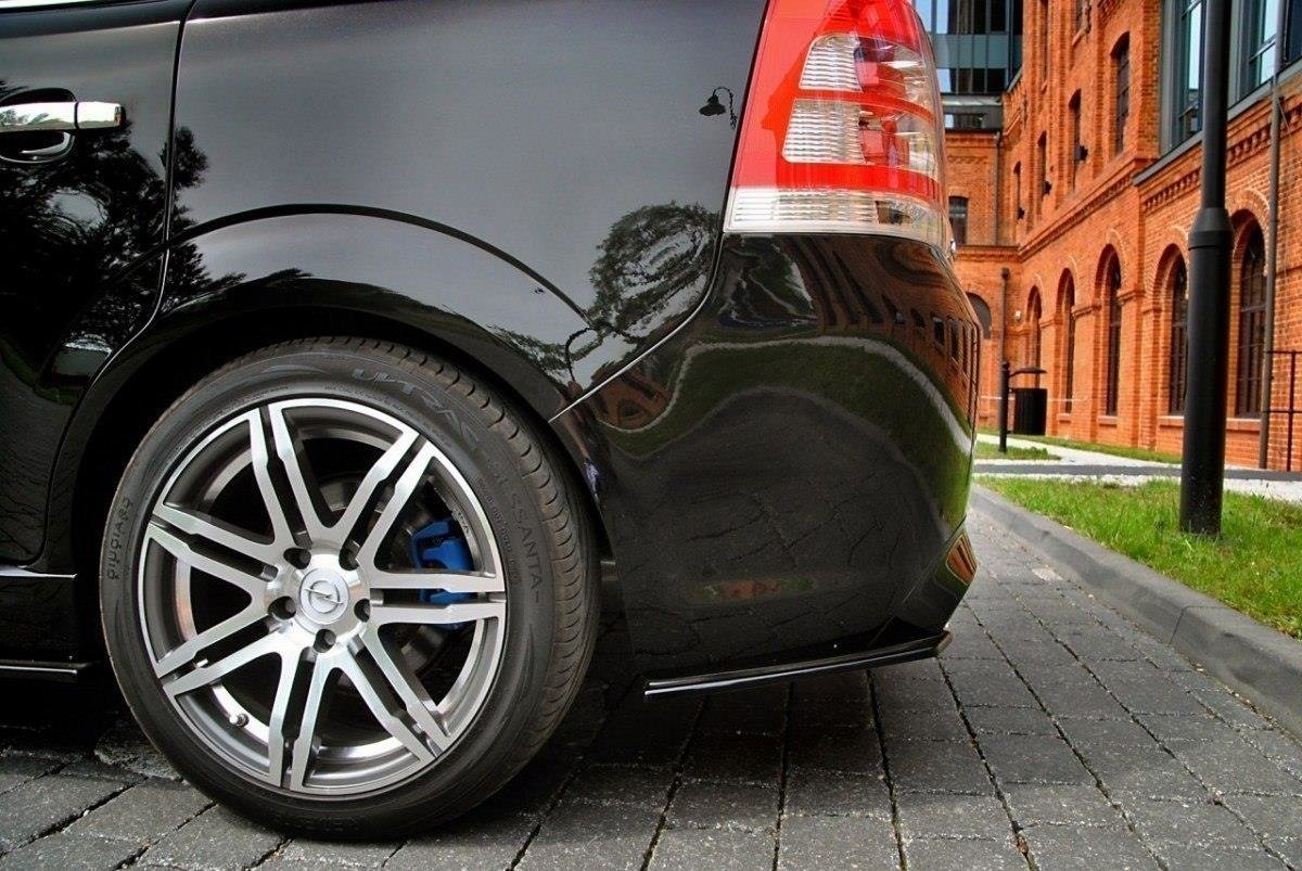 Image of Rear Side Splitters Opel Zafira B OPC / VXR - Gloss Black