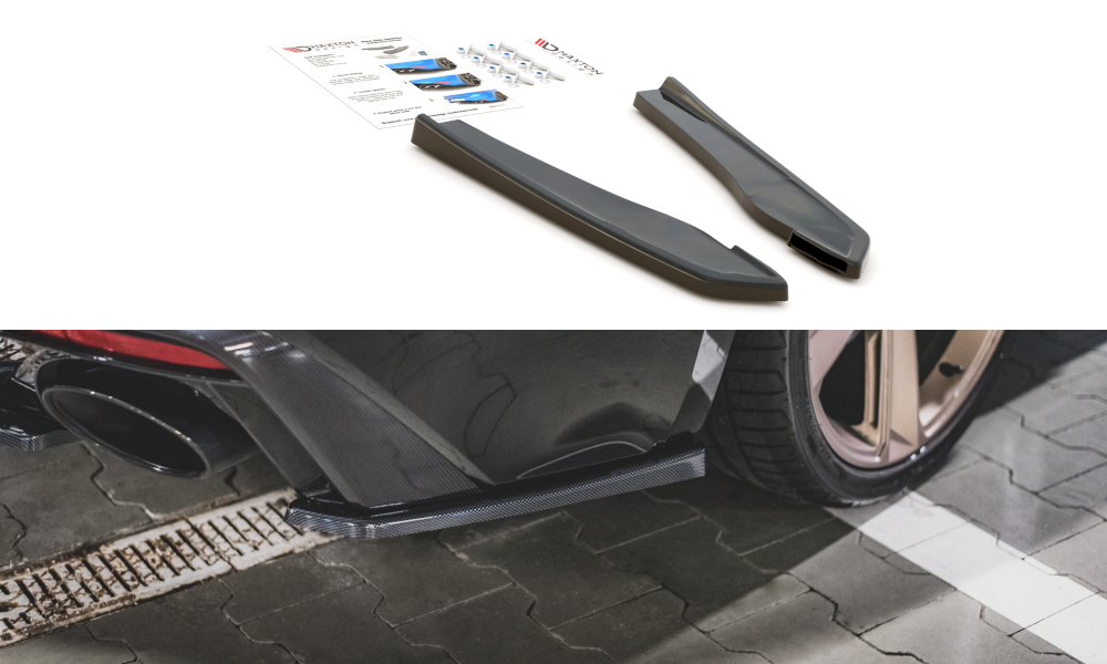 Image of Rear Side Splitters Audi RS5 F5 Facelift - Gloss Black