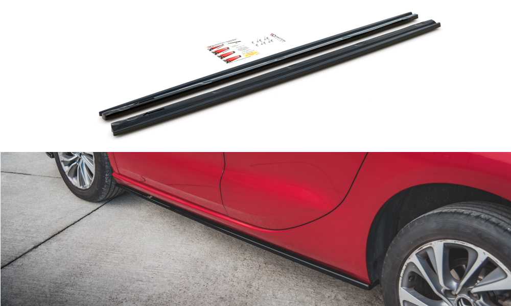 Image of Side Skirts Diffusers Citroen DS4 - Gloss Black