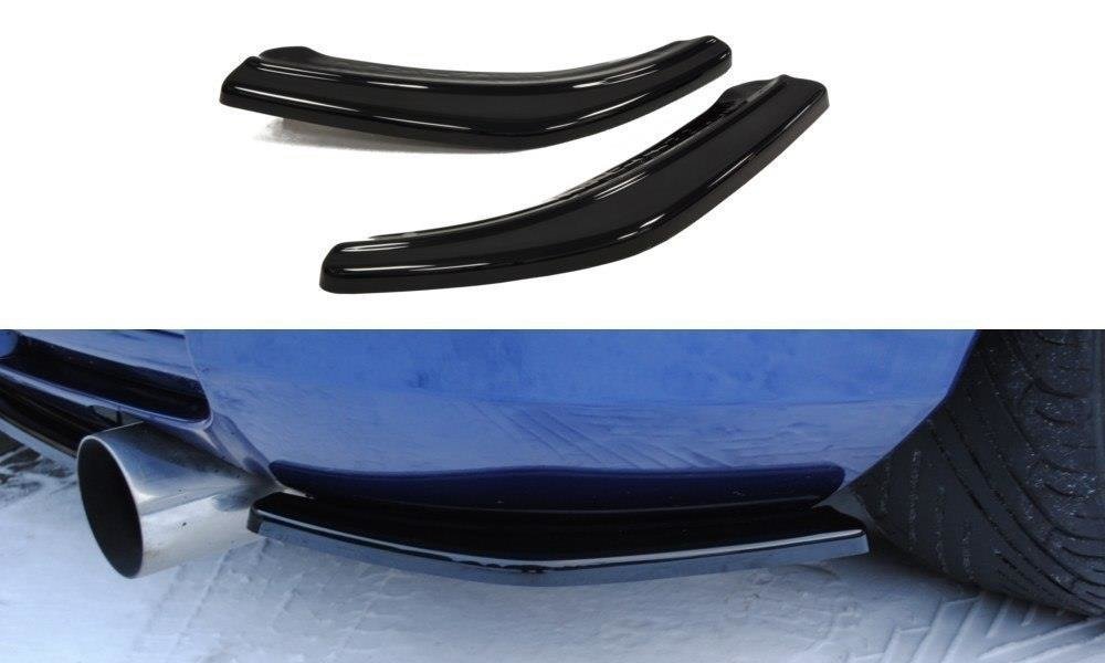 Image of Rear Side Splitters Toyota Celica T23 Preface - Gloss Black