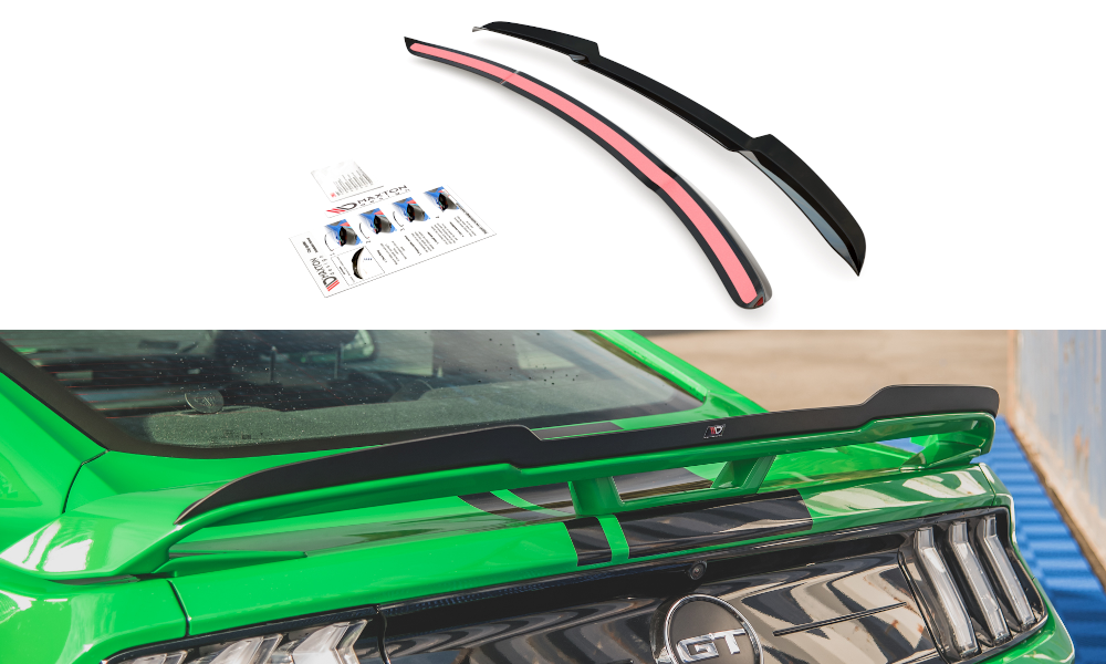 Image of Spoiler Cap Ford Mustang GT MK6 Facelift - Gloss Black