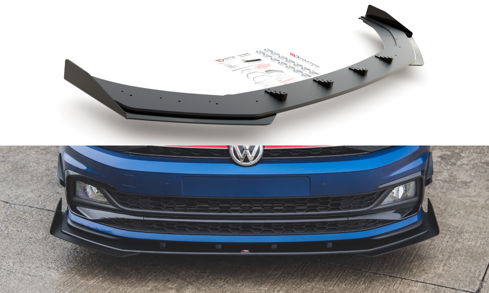 Image of Racing Durability Splitter + Flaps Volkswagen Polo GTi MK6-G V2