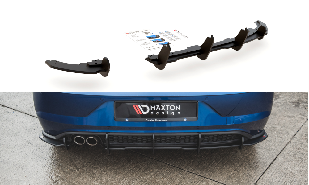 Image of Racing Durability Rear Valance Volkswagen Polo GTi MK6-Black