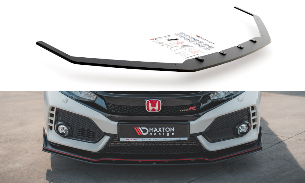 Image of Racing Durability Splitter V.2 Honda Civic X Type-R-Rode Lijn