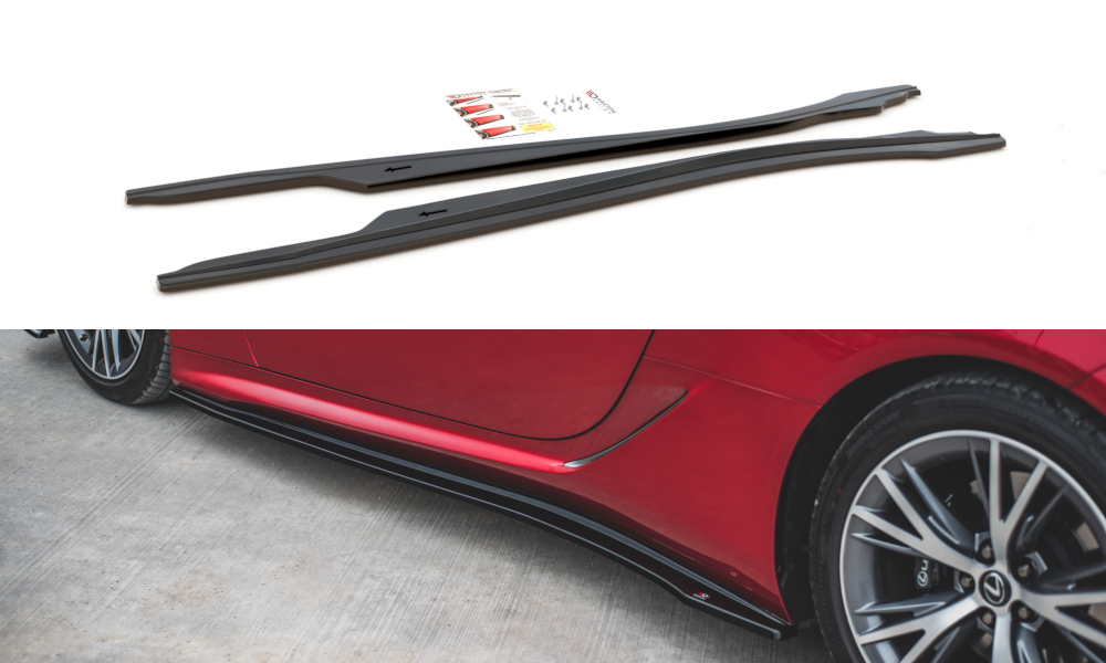 Image of Side Skirts Diffusers Lexus LC 500 - Gloss Black