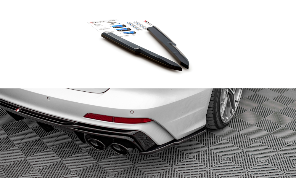 Image of Rear Side Splitters Audi A6 C8 S-Line - Textured