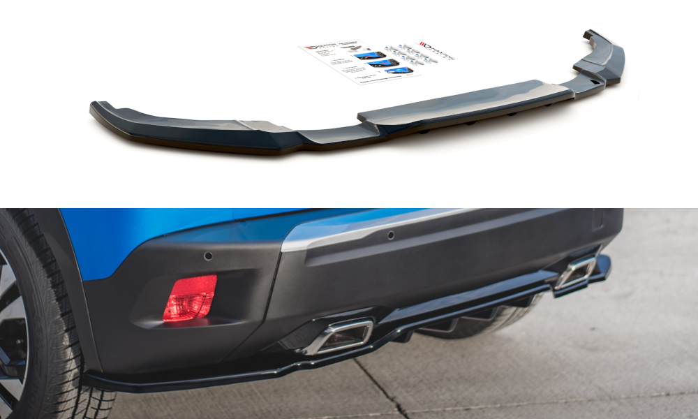 Image of Central Rear Splitter (With Vertical Bars) Peugeot 2008 MK2- V2