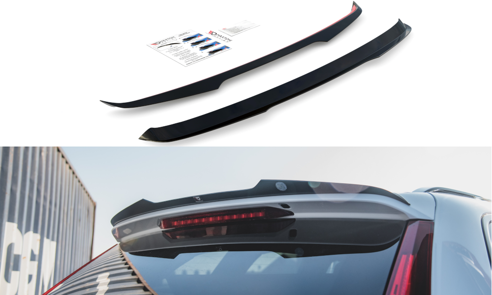 Image of Spoiler Cap Volvo XC60 MK2 R-Design - Gloss Black