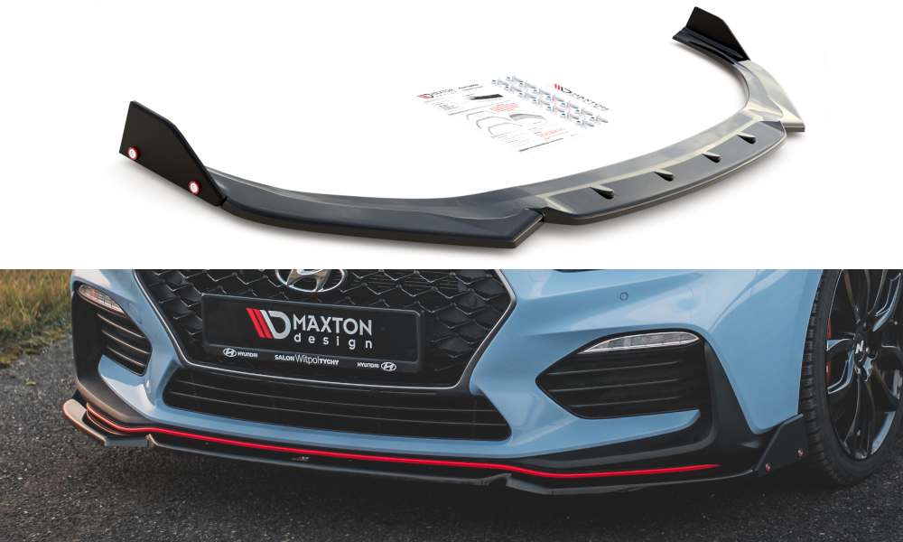 Image of Splitter + Flaps V.6 Hyundai I30 N MK3 Hatchback/Fastback-NP V2