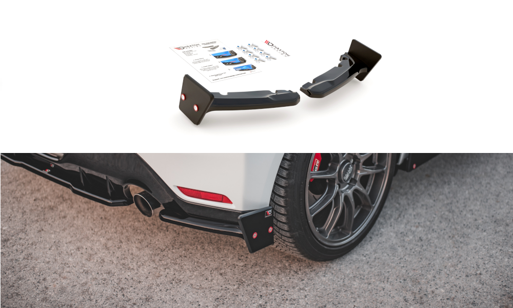 Image of Rear Side Splitters + Flaps V.2 Toyota Gr Yaris MK4-Not Prim V3