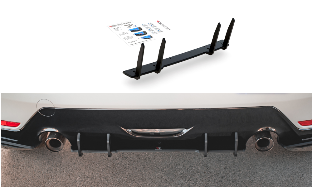 Image of Racing Durability Rear Diffuser Toyota Gr Yaris MK4 - Black