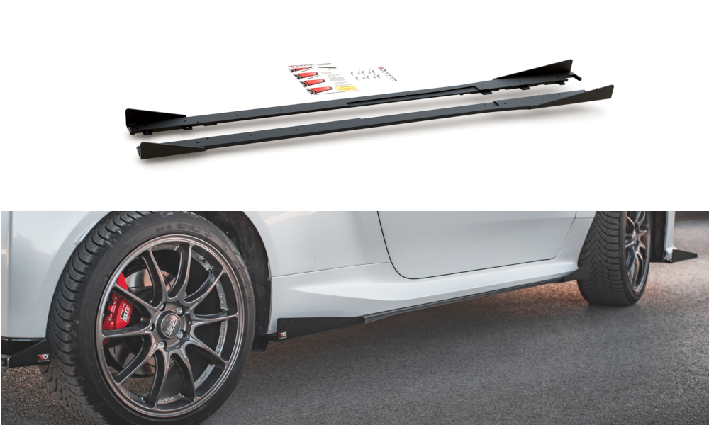 Image of Side Skirts Diffusers+Flaps Toyota Gr Yaris MK4 -GB V2