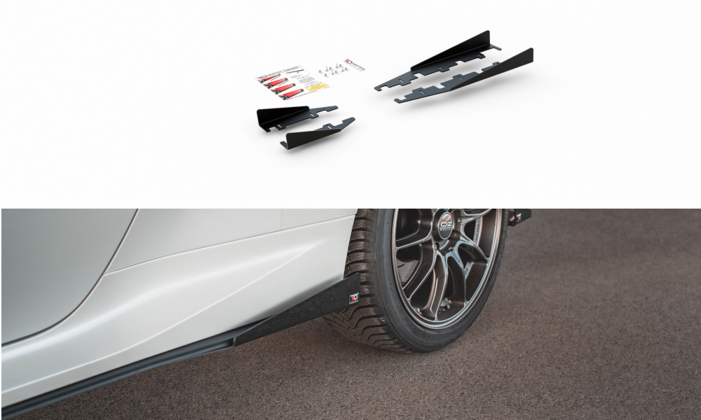Image of Side Flaps Toyota Gr Yaris MK4 - Gloss Black