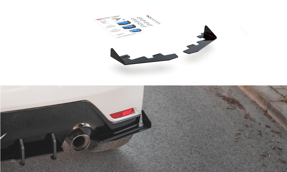 Image of Rear Side Flaps Toyota Gr Yaris MK4 - Gloss Black