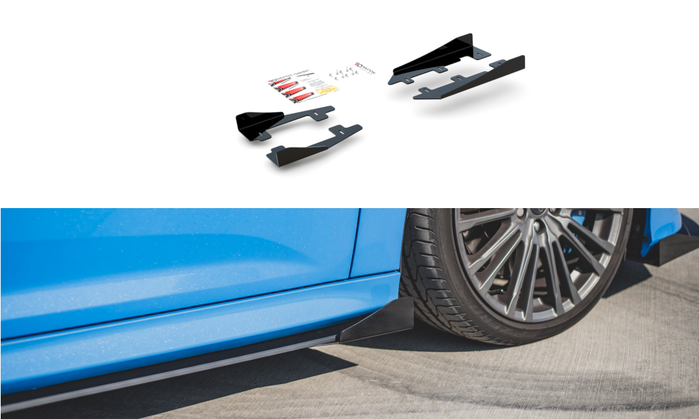 Image of Side Flaps Ford Focus RS MK3 - Gloss Black