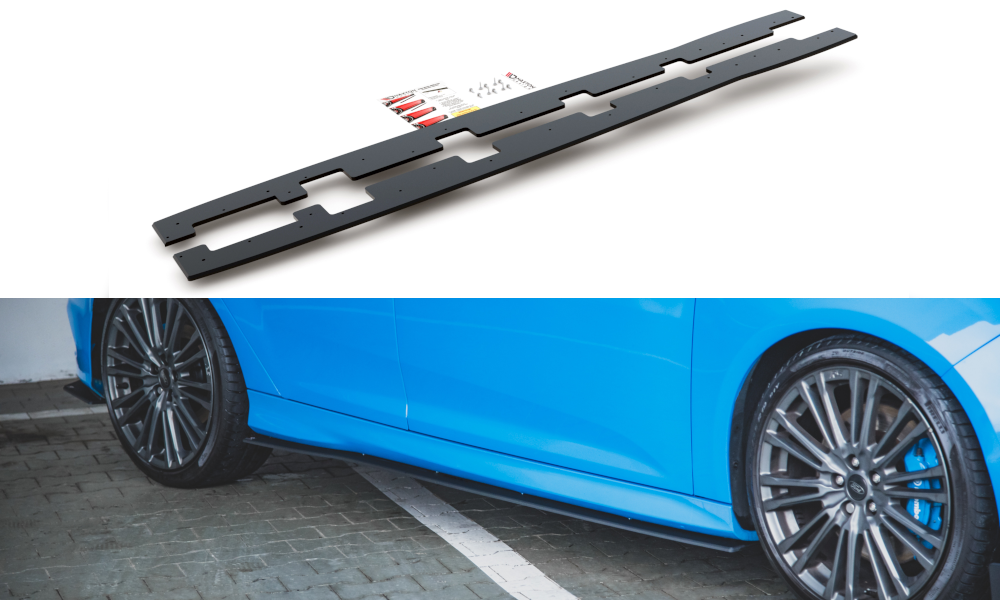 Image of Racing Duurzaamheid Zijskirts Diffusers Ford Focus RS MK3-Bl
