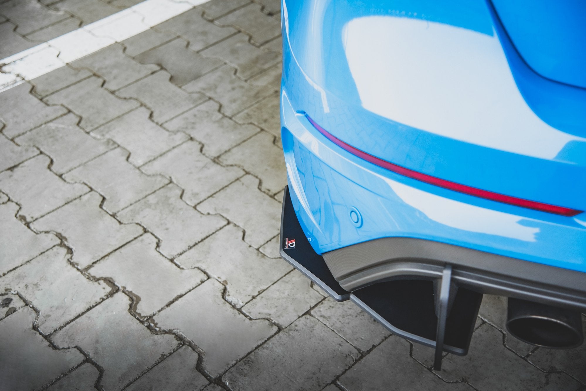 Image of Racing Durability Achterzijde Splitters Ford Focus RS MK3-Zwart