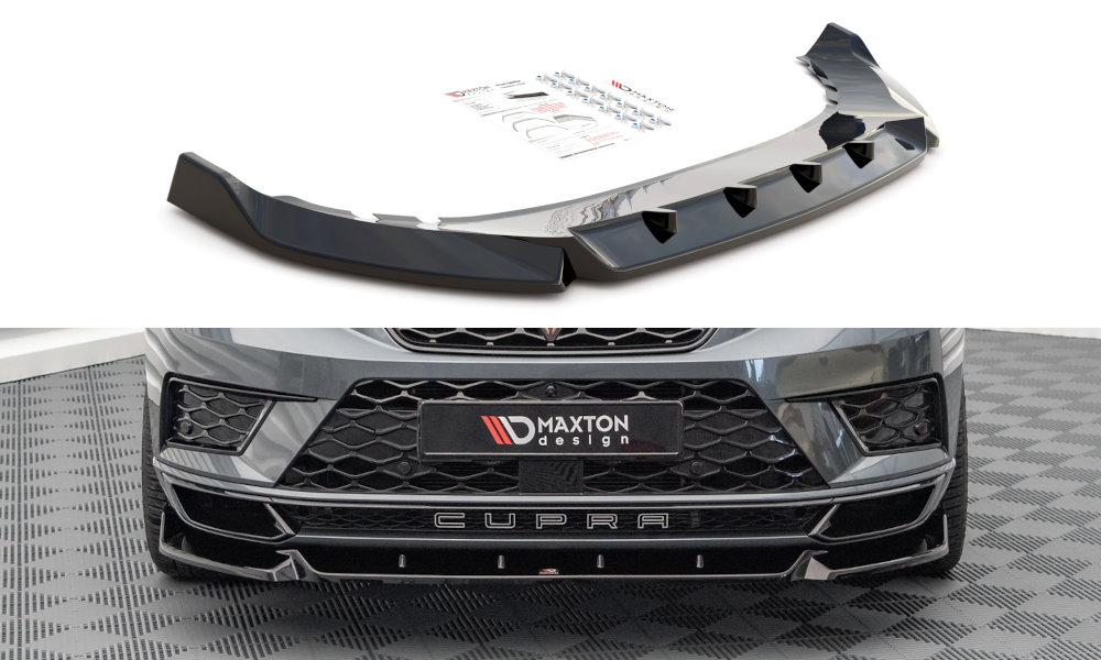 Image of Front Splitter V.1 Cupra Ateca - Gloss Black